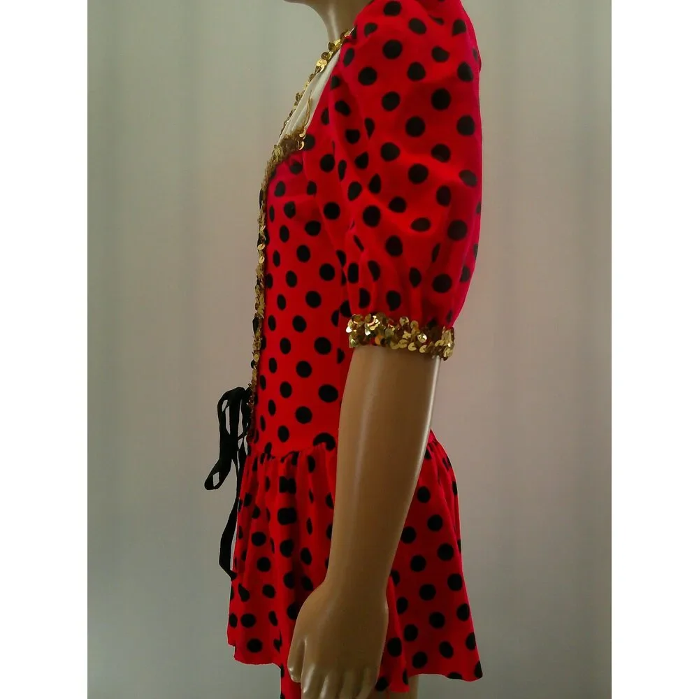 Pre-Owned Dance Costume medium Child Red Costume Gallery Jazz Tap Musical Theat